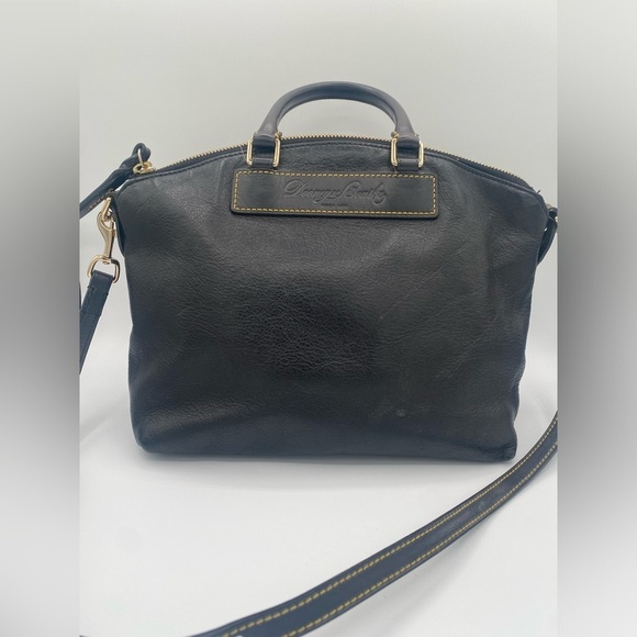 Dooney & Bourke Handbags - Dooney & Bourke Black Leather Florentine Vachetta Satchel